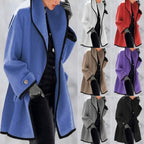 Charlotte – Women's Long Button Wool-Blend Coat