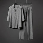 Ethan – Men’s V-Neck Short-Sleeve Sportswear Set