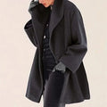 Charlotte – Women's Long Button Wool-Blend Coat