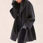 Charlotte – Women's Long Button Wool-Blend Coat