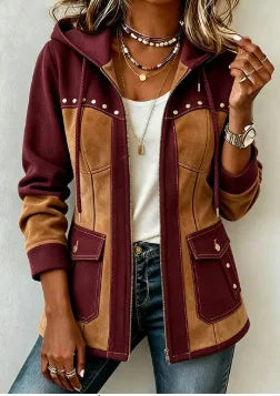 Olivia – Multi-Pocket Solid Denim Jacket