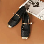 Clara – Square Toe Bling Mary Jane Flats