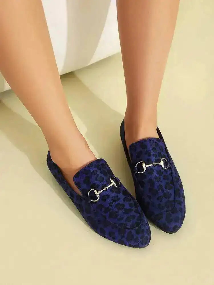 Clara – Leopard Print Pointed-Toe Loafers