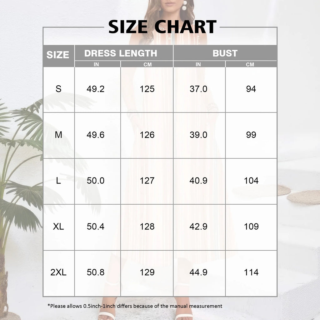 Olivia – Striped Sleeveless Loose-Fit Midi Dress