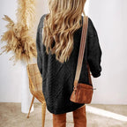 Jordan – Parchment Cable Knit Sweater
