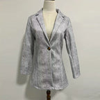 Natalie – Women's Y2K Button Front Coat