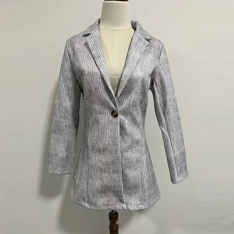 Natalie – Women's Y2K Button Front Coat