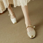 Clara – Square Toe Bling Mary Jane Flats