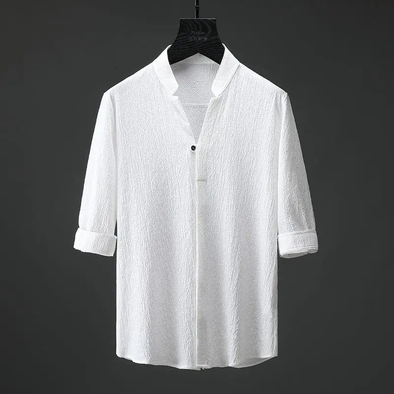 Ethan – Men’s V-Neck Short-Sleeve Sportswear Set