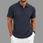 Noah – Textured Knit Short-Sleeve Polo