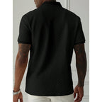 Ethan – Solid Color Short-Sleeve Polo Shirt