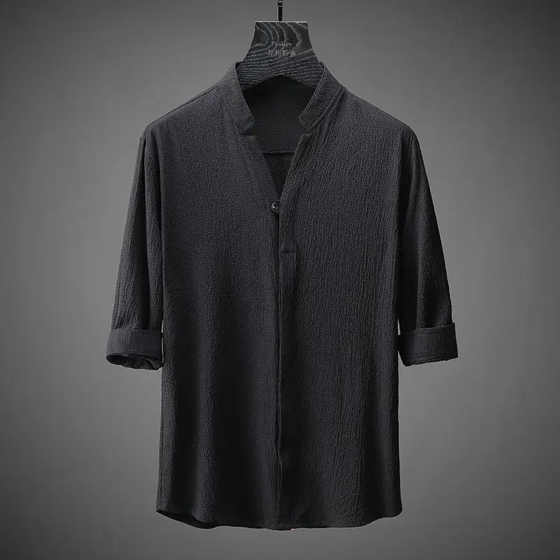 Ethan – Men’s V-Neck Short-Sleeve Sportswear Set