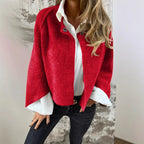 Olivia – Soft Textured Wide-Waist Cardigan Coat