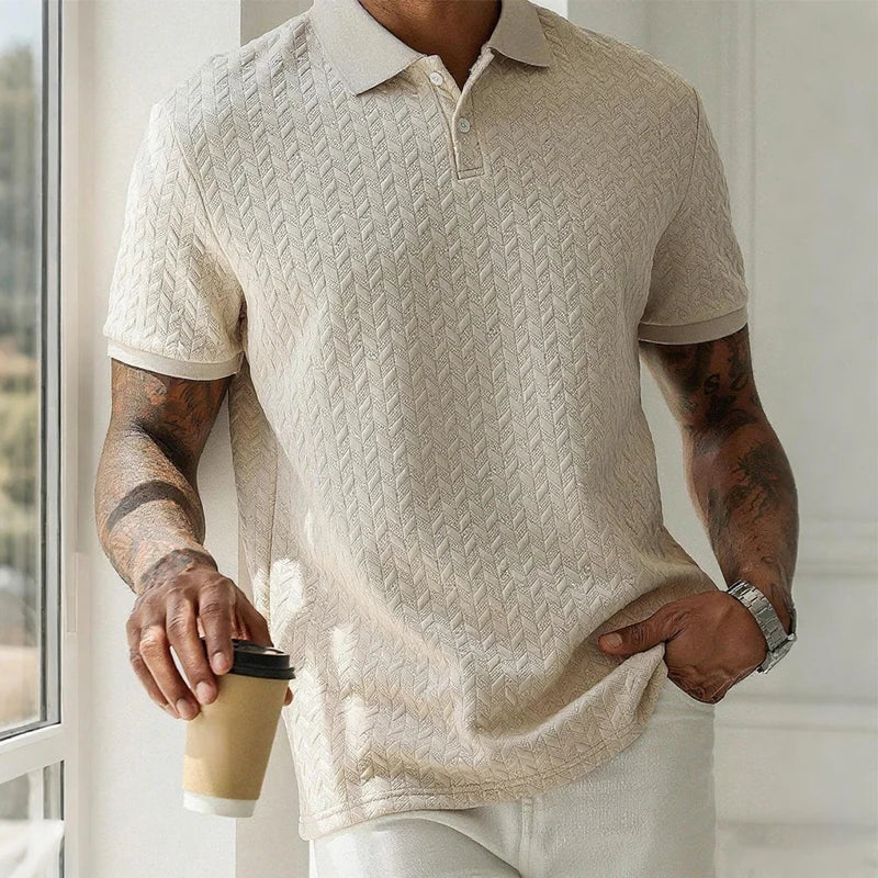 Ethan – Solid Color Short-Sleeve Polo Shirt