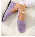 Clara – Solid Mesh Round-Toe Slip-On Flats
