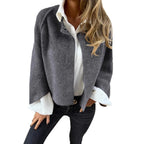 Olivia – Soft Textured Wide-Waist Cardigan Coat
