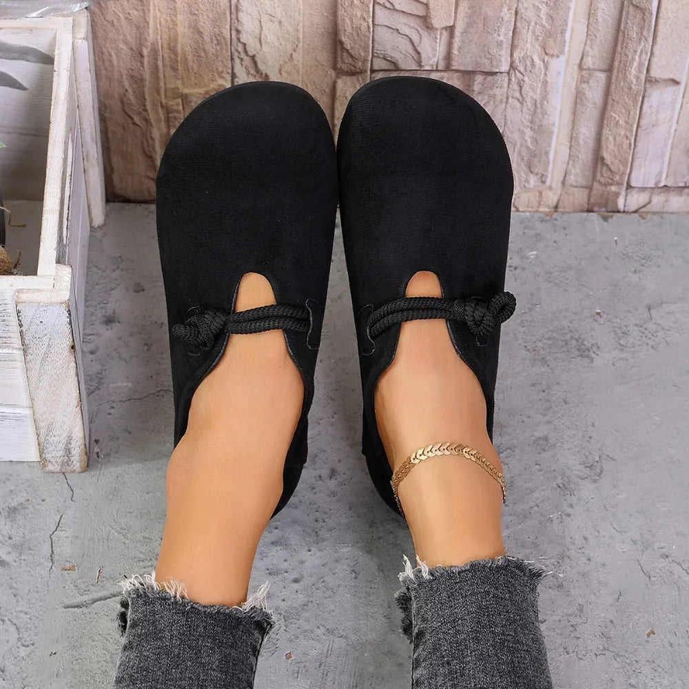 Clara – Round Toe Knotted Rope Loafers
