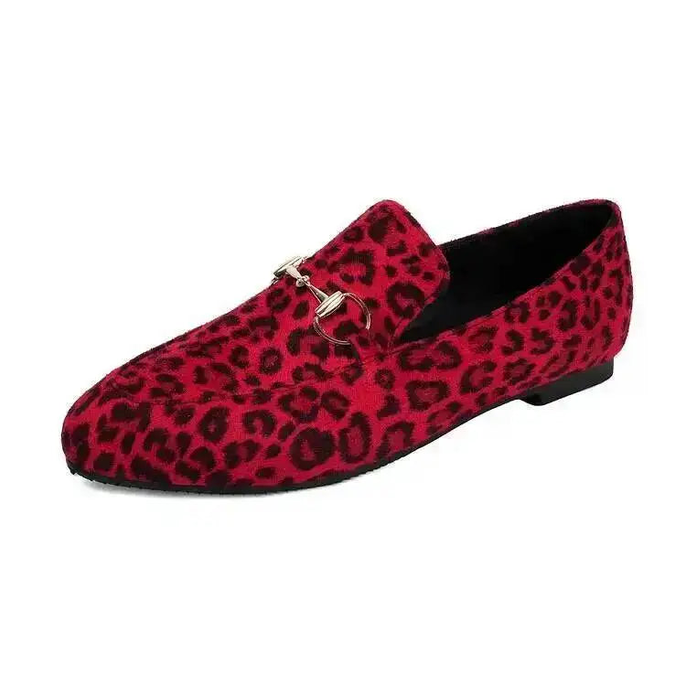Clara – Leopard Print Pointed-Toe Loafers