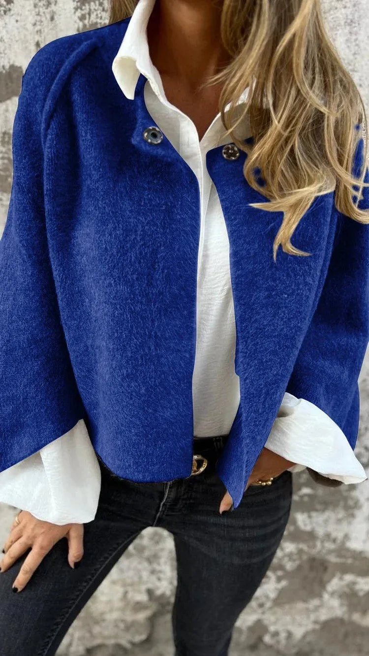 Olivia – Soft Textured Wide-Waist Cardigan Coat