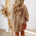 Jordan – Parchment Cable Knit Sweater