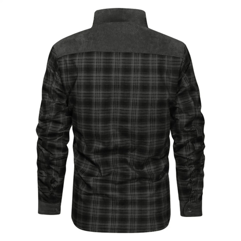 Ethan – Men’s Fleece-Lined Plaid Shirt Jacket