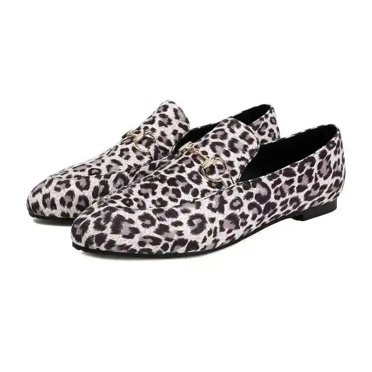 Clara – Leopard Print Pointed-Toe Loafers