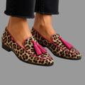 Clara – Leopard Print Buckle Loafers