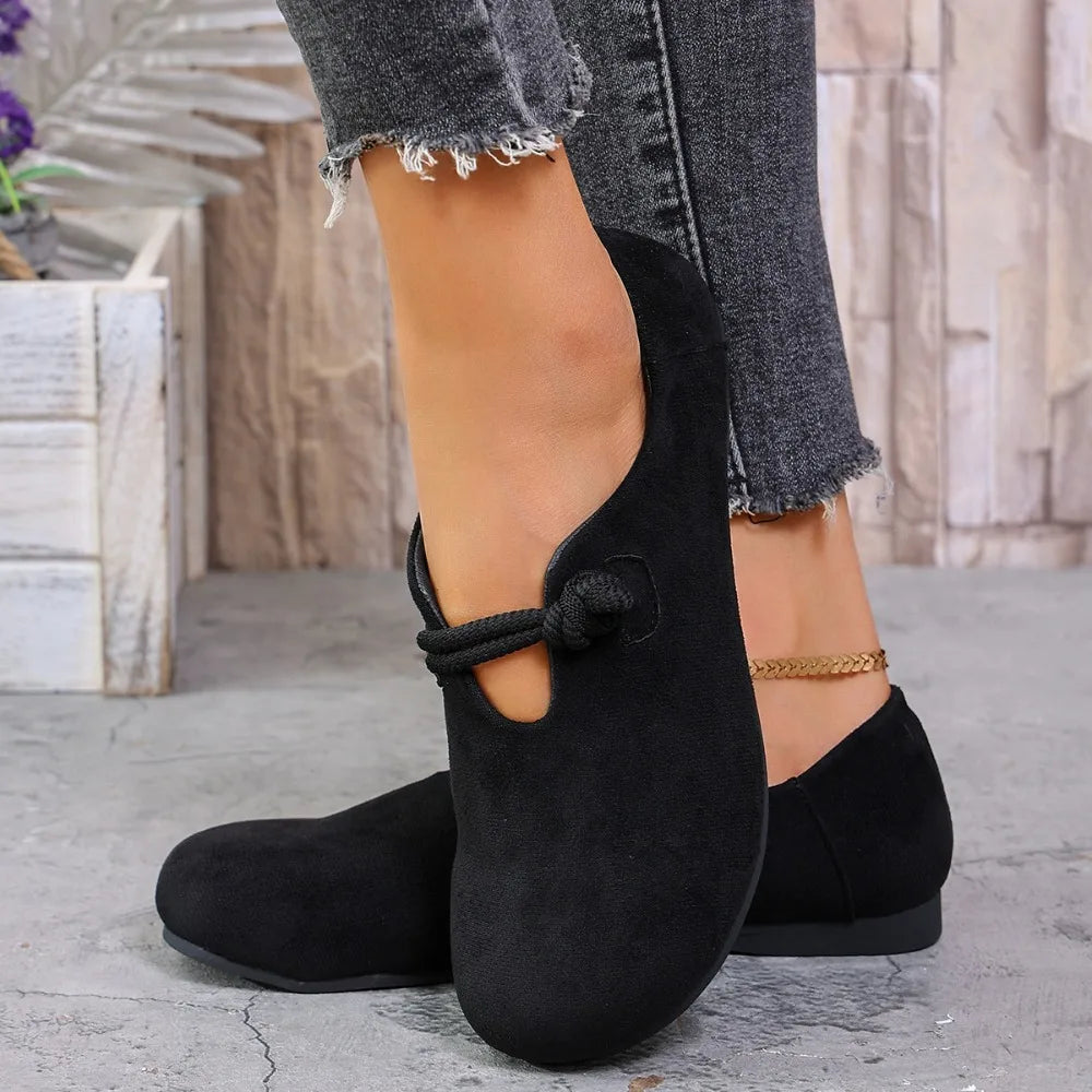 Clara – Round Toe Knotted Rope Loafers