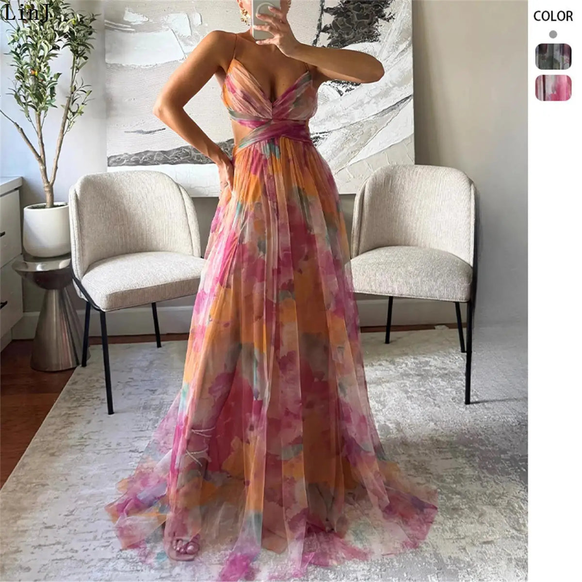 Lauren – Floral Off-Shoulder Holiday Dress